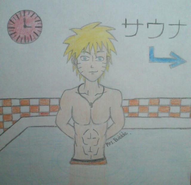 Naruto jako sexy plavčík!